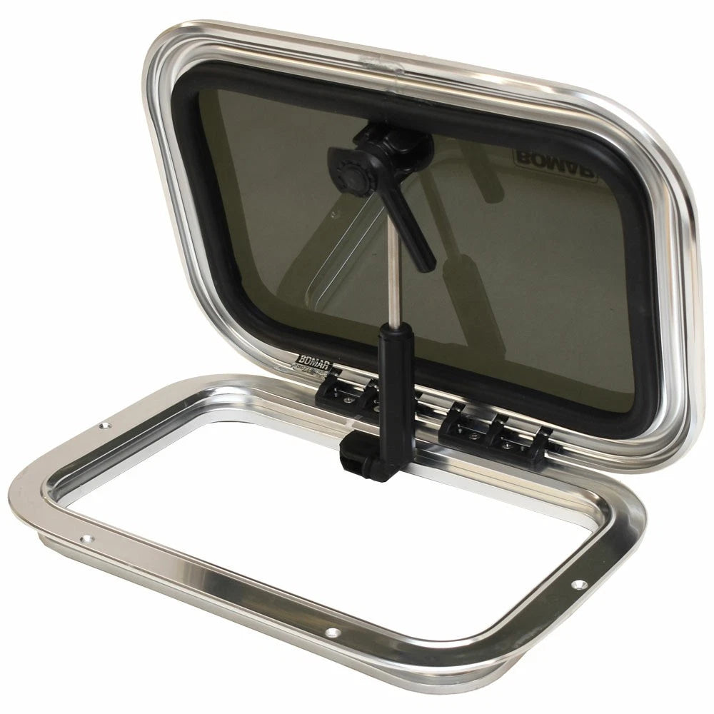 Bomar Boat Ventilation Hatch N1011-10P - KBD - 9.19 X 14.38 Inch Smoke