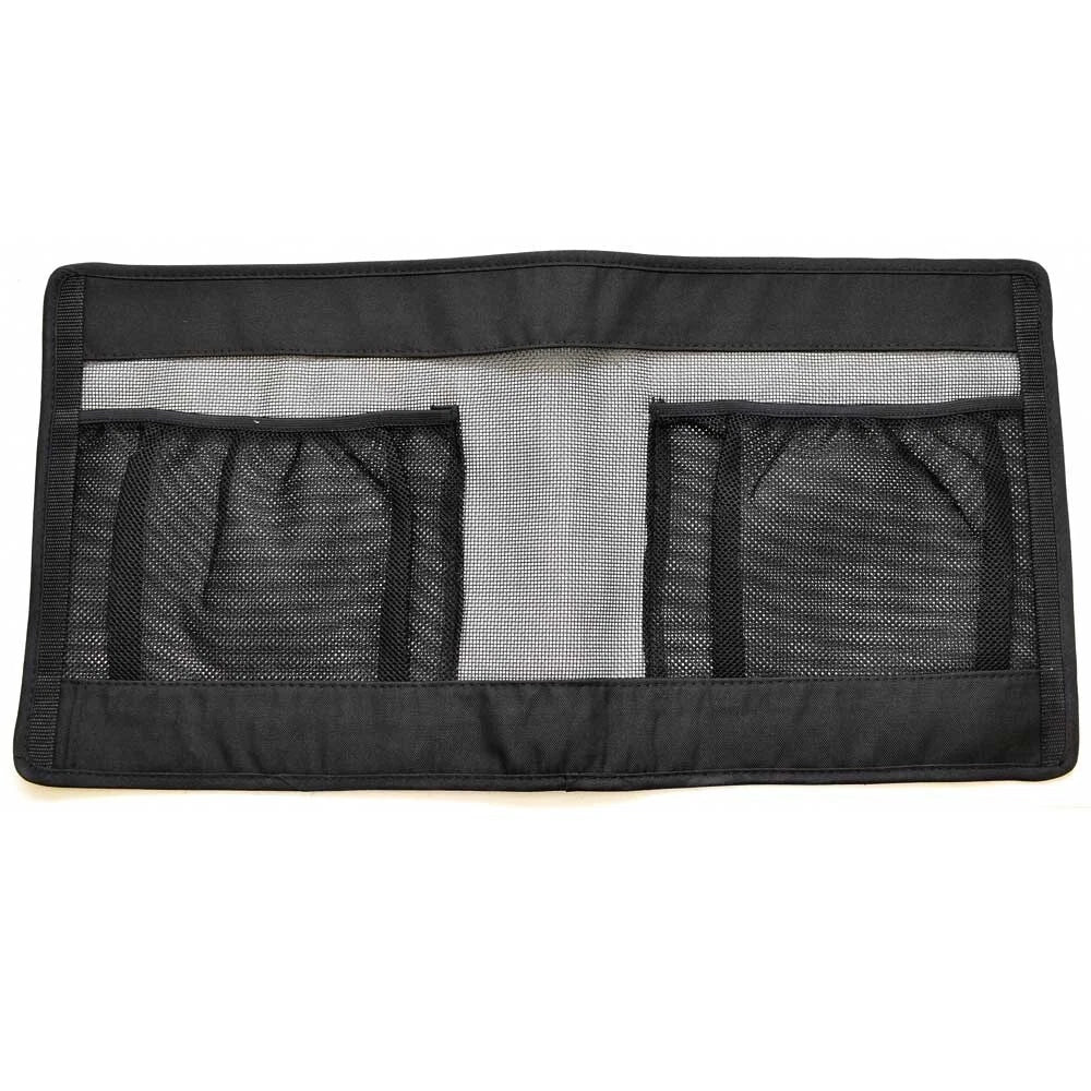 Excel Boat Seat Storage Pouch - 28 X 14 Inch Black Mesh Fabric