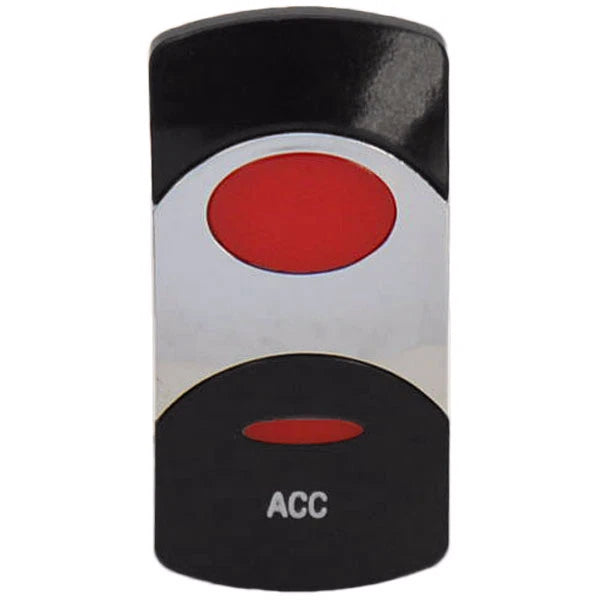 Boat Actuator Rocker Switch Cover - ACC Illuminated Red