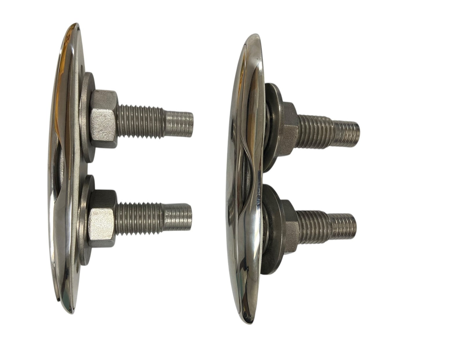 Boat Cleat 8" Pull Up Deck Cleat Hidden Flush Mount Pair Stainless Steel