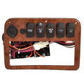 Palm Beach Pontoon Boat Switch Panel - 10 X 7 1/8 Inch with Fuse Block