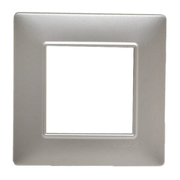 Vimar Boat Switch Cover Plate 14642.20 - Carver Silver 3 1/4 Inch