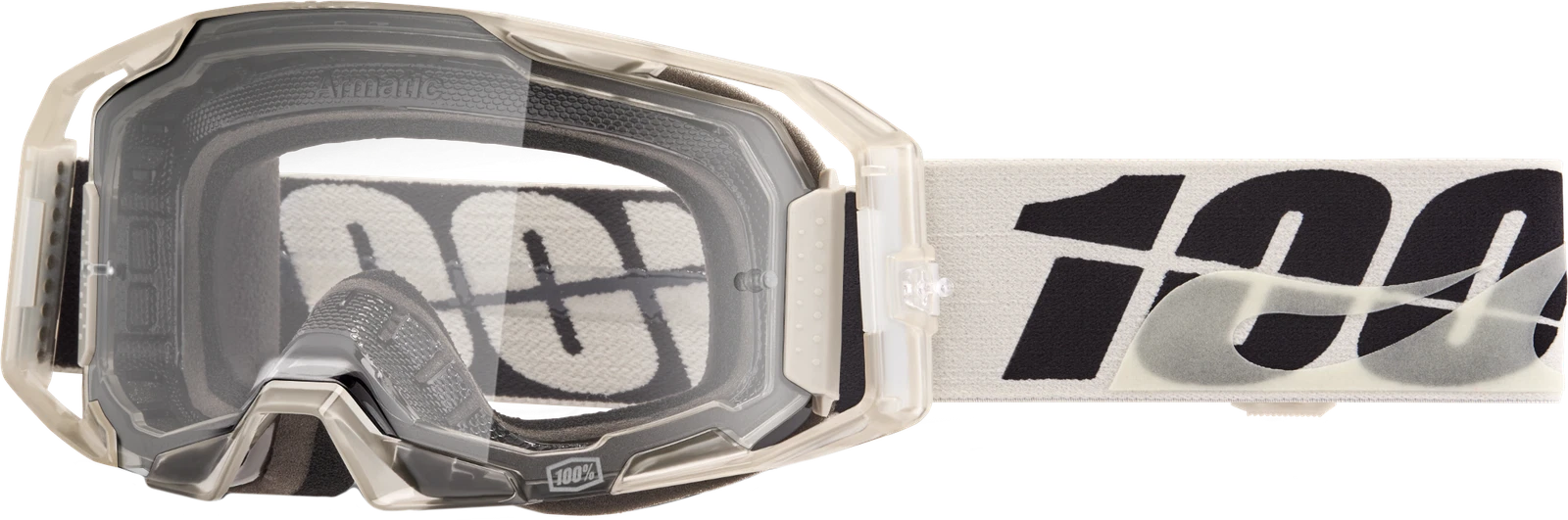 100 Percent Armatic MX Goggle with Clear Lens for Offroad Motorcycle Riding