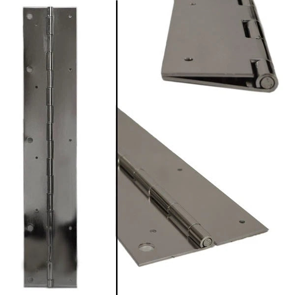 Jefco Boat Piano Hinge 3000598 - 32 X 6 1/8 Inch 11 Gauge SS