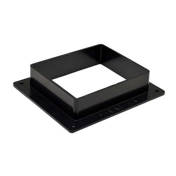 Standard 228710002 Black 4 3/8 X 3 3/4 Inch Plastic Boat Bulkhead Adapter Passpo