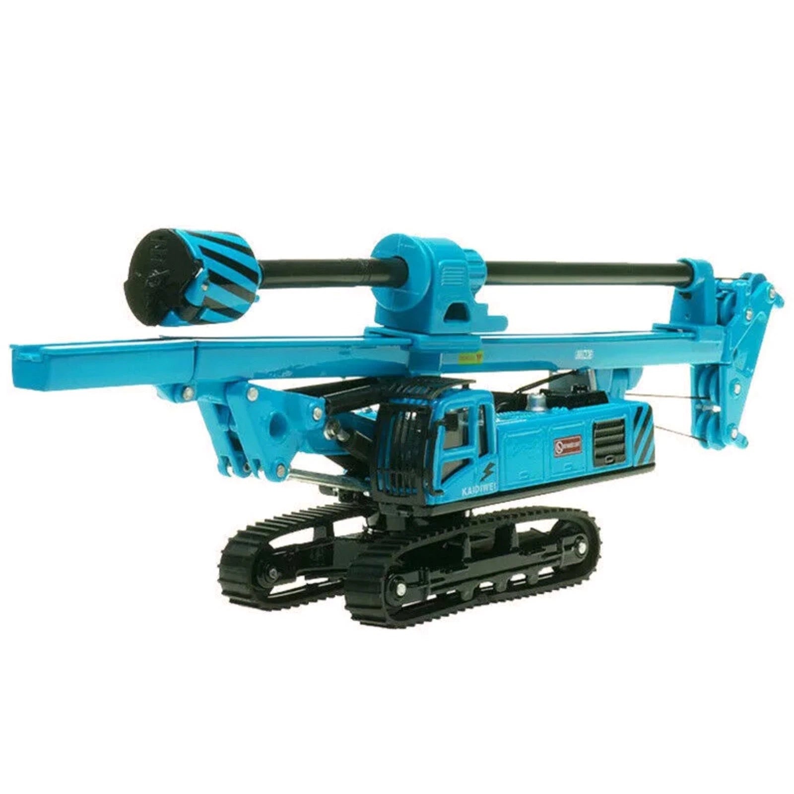 Blue 1/64 Alloy Rotary Drilling Rig Crawler Excavator Vehicle Simulation Model I