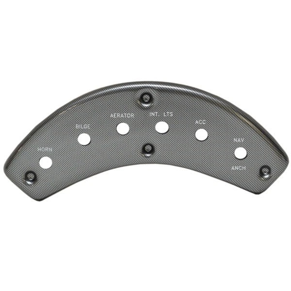 Ranger Boat Blank Switch Panel 7202770GL - Silver Carbon Fiber Plastic
