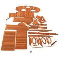Carver Boat Teak Main Deck Flooring - C40 Teakwood Swim Platform (kit)