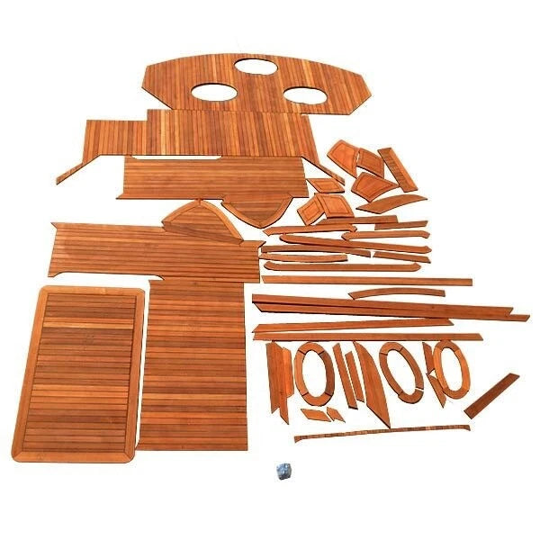 Carver Boat Teak Main Deck Flooring - C40 Teakwood Swim Platform (kit)