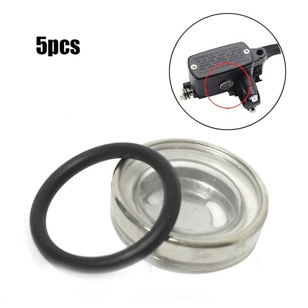 5X 18mm Motorcycle Brake Sight Len Mirror Gasket Master Cylinder Reservoir