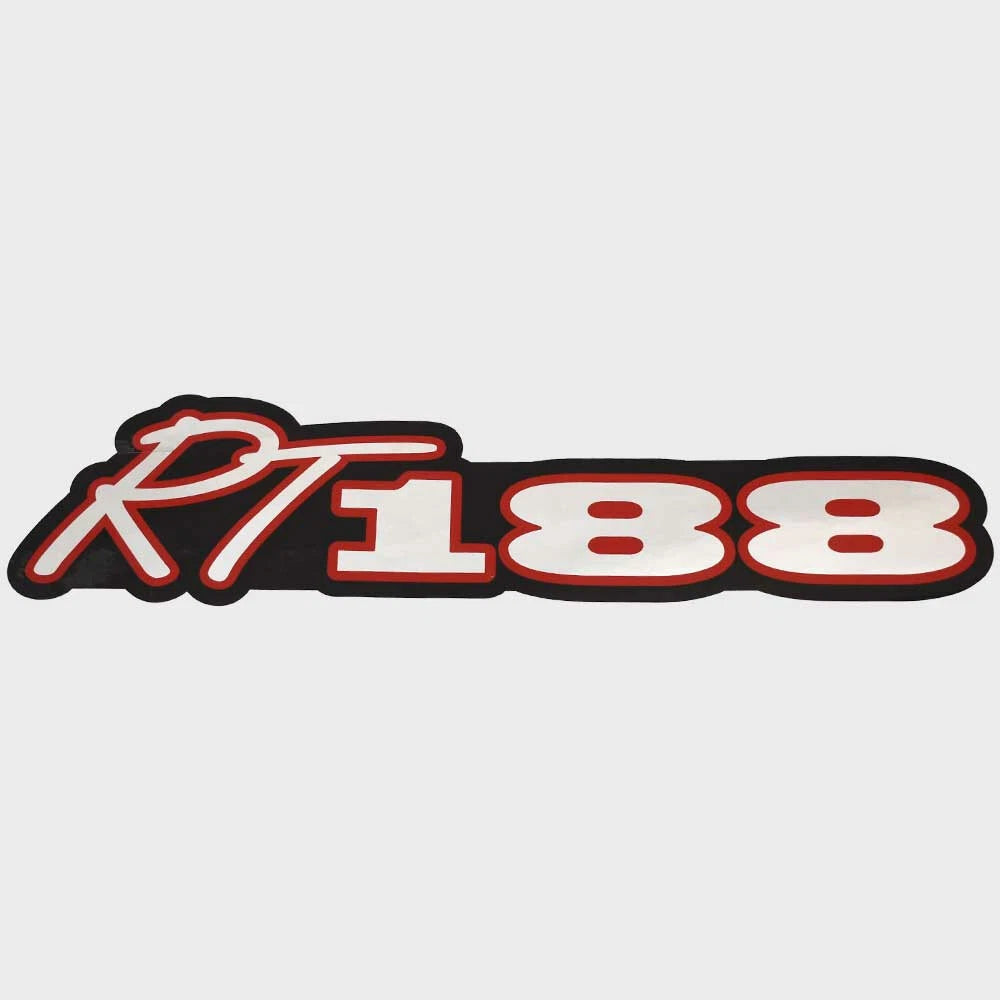 Ranger Boat Model RT188 Decal 322059 - Black Red Silver Sticker