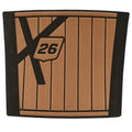 MasterCraft Boat Non-Skid Deck Mat 553594 - X26 Bow Step Mocha Black