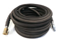 50' Black Hose with Quick Connects for Pressure Washers & Power Washers
