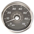 Medallion Boat Speedometer Gauge 8650-00100-29 - Oversized Silver Black