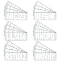 Boat Registration Identification Numbers White Sticker Decals 4Sets of A-Z & 0-9