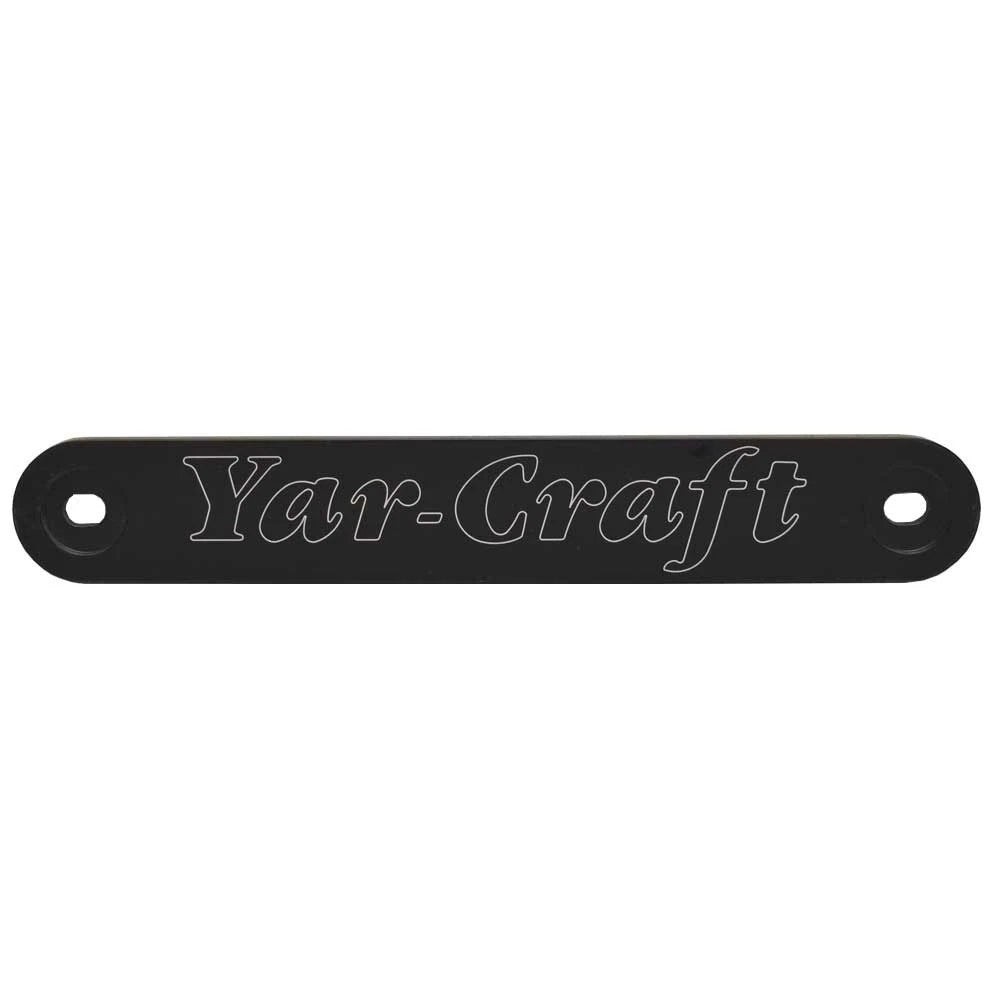 Yar-Craft Boat Transom Upper Plate 48001 - with Logo 15 1/8 Inch Black