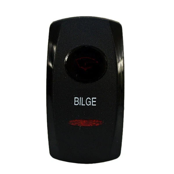 Carling Boat Switch Cover - Actuator Red Black 1 7/8 X 1 Inch Bilge