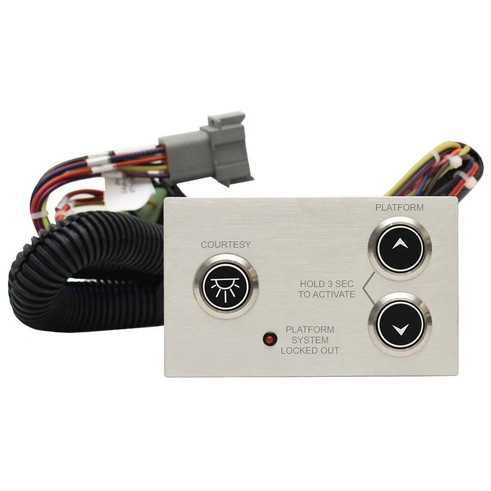 Aviara Boat Switch Panel 501355A - Swim Platform Brushed Aluminum
