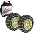 2 Link Tire Chains & Tensioners for Peerless ATV with 18x8.5x8 Tires Snow Mud