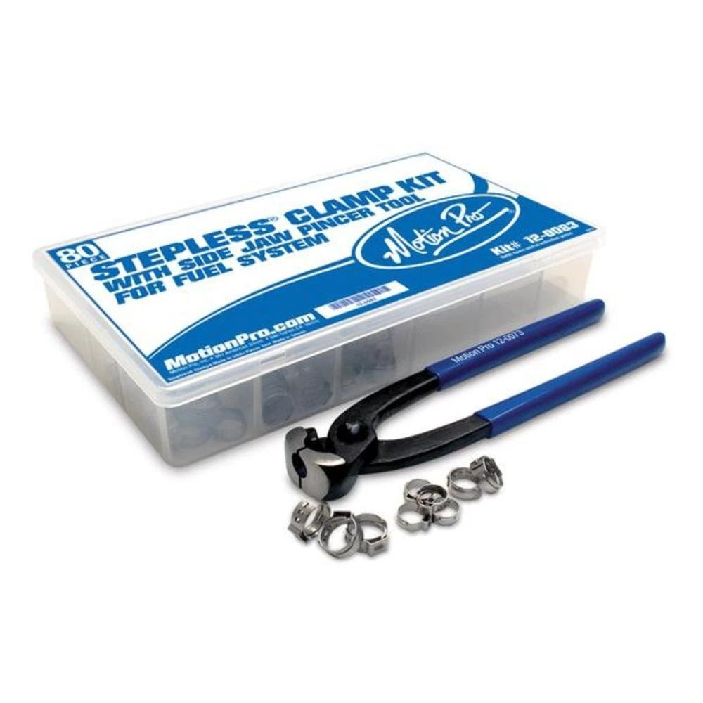 Motion Pro 08-120083 Stepless ClaFuel Line Fittings Kit, 70pcs with Pincer Tool