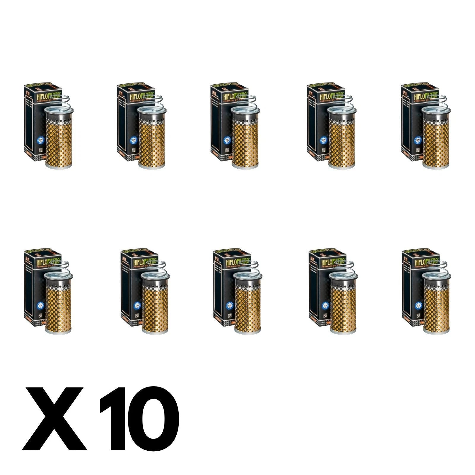 10 Pack Hiflo Oil Filter for Harley 1200 FX Kick Start 1971-1972