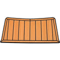 MasterCraft Boat Transom Step Pad 553576 - 2015 X25 Platform Faux Teak