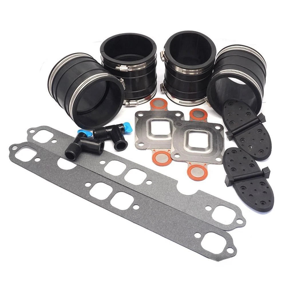 Exhaust Manifold Kit for Mercruiser 4 INCH GM V8 S.B.DRY JOINT (2002-2004)