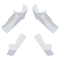 4pcs RV Camper Rain Spout White Long Left Right Direct Water Away from RV Sides