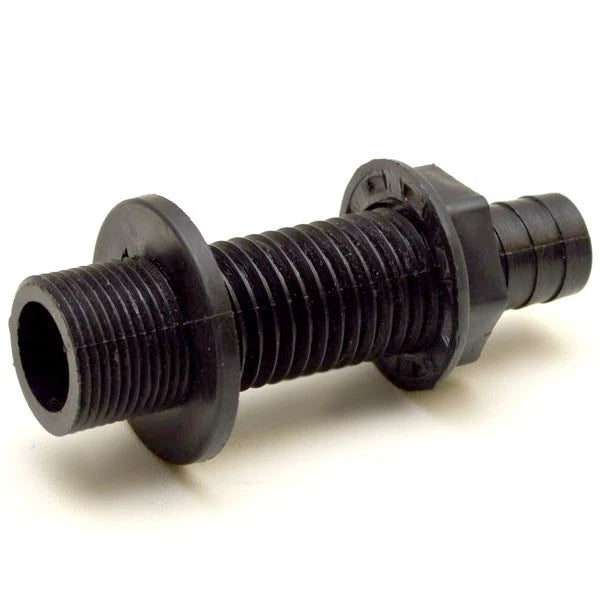 Ski Centurion Boat Thru Hull - 1 Inch Black Plastic