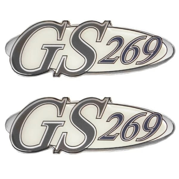 Glastron GS 269 Boat Raised Emblem Decals 0573079 - Black (pair)