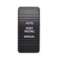 Carling Boat Rocker Switch Cover - Black Port Recirc