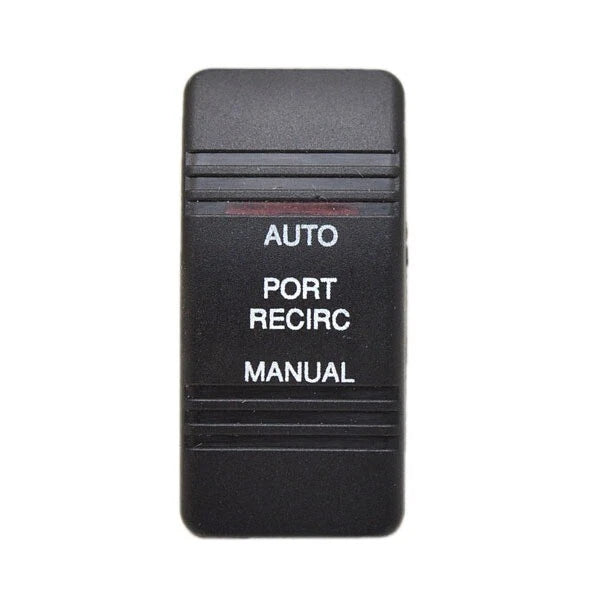 Carling Boat Rocker Switch Cover - Black Port Recirc