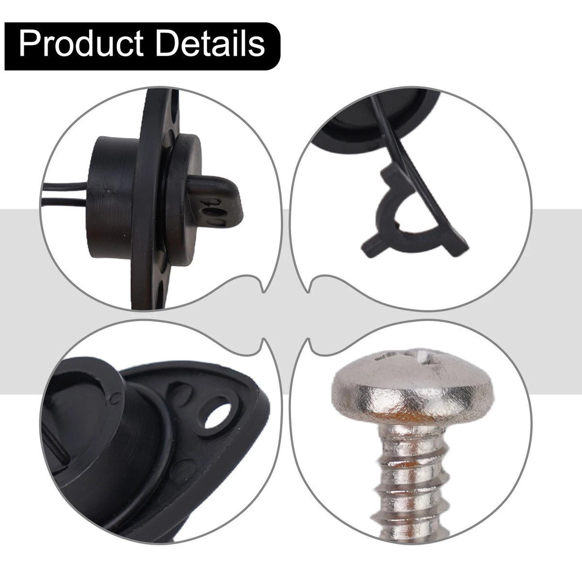 Oval Drain for Kayak Canoe Dinghy Raft with Screw Seal 1/25mm Mount Size