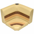 Wise Pontoon Boat Seat Cushions 8WD133-1010 - Radius Corner Sand (2PC)