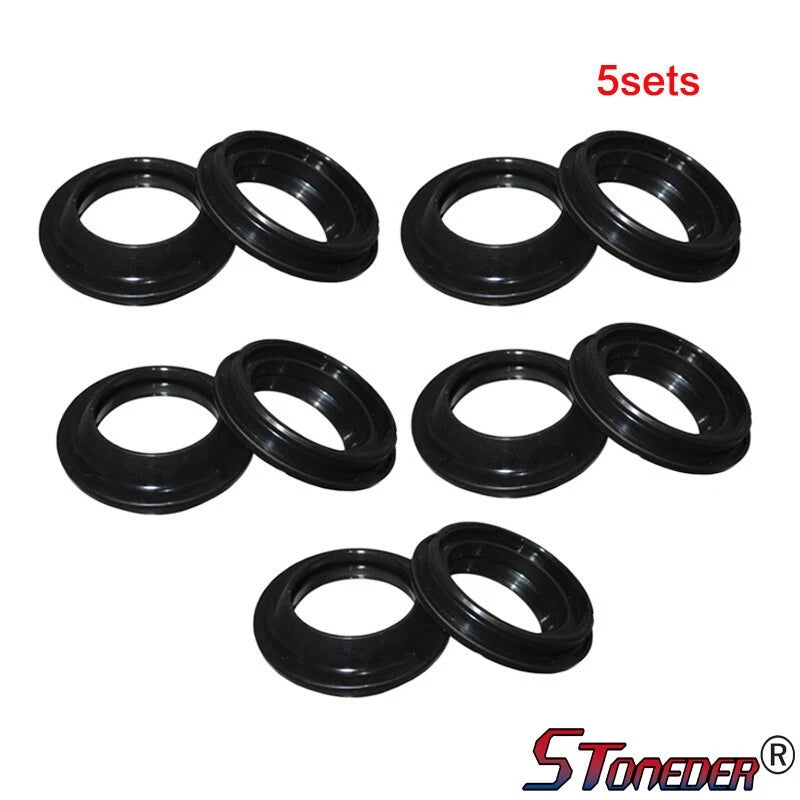 STONEDER 5x Motorcycle Front Fork Seal Dust Cover 33 X 46 X 14mm for Pit Bike