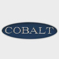 Cobalt Boat Logo Emblem 453132 - Silver - Blue 12 3/4 Inch