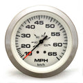 Teleflex Boat Speedometer Gauge 59713 - Lido 3 1/4 Inch Silver White