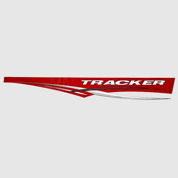 Tracker Boat Hull Decal 144292 - Red Logo Sticker (port)