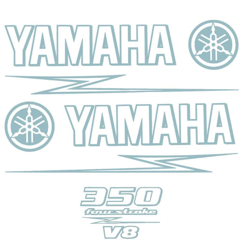 Yamaha Boat Cowling Decal U30920-15 - 350 HP Four Stroke V8 Blue (kit)