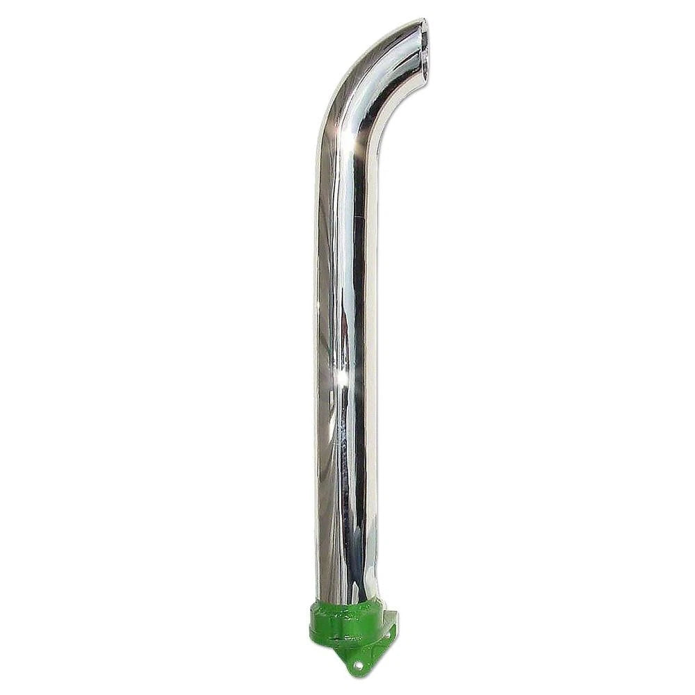 JDS578 Chrome Exhaust Stack with Bend Fits John Deere