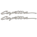 Rinker Boat Model Emblem Decals - Captiva Vinyl Stickers (pair)