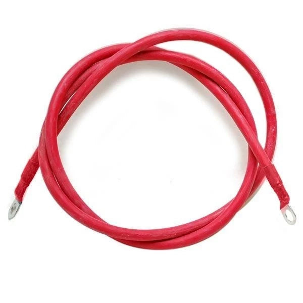 Larson Boat Battery Cable - 1/0 AWG 3/8 Lugs 14 FT 6 Inch Red