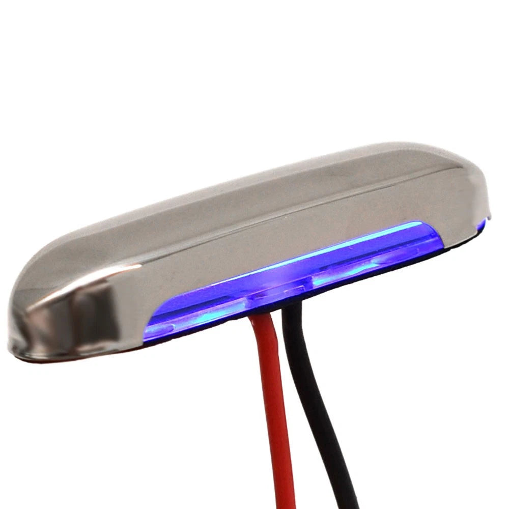 ITC Boat Bullet Courtesy Light 69310-SS-BL6 - SS with Blue LED