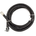 Boat Battery Cable - 2/0 AWG 10 Foot Black Wire with 3/8 Lug & Terminal
