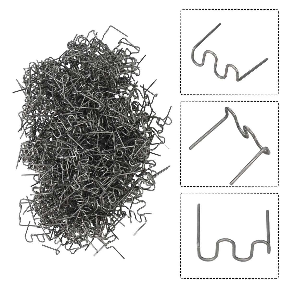 Long Lasting Repair Solution 500Pcs 0 8mm Plastic Welding Wave Staples