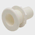 TH Marine Boat Straight Thru Hull TH-1502-B - 1 1/2 Inch White Plastic