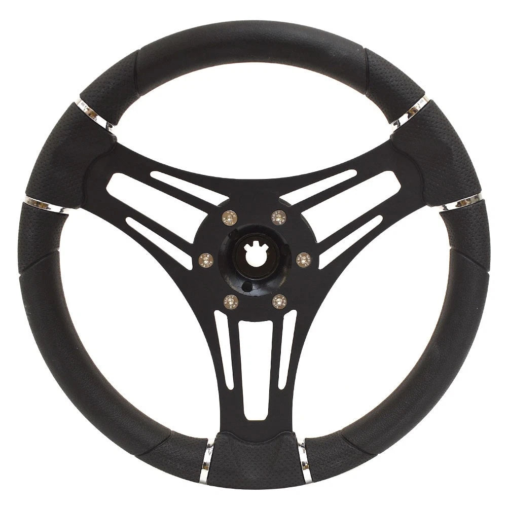 Gussi Boat Steering Wheel 3VRN3521GU8 - 13 3/4 Inch Verona Black