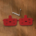 Brake Pads Bicycle Red Replace Tools Replacement Semi-Set 1 Pair