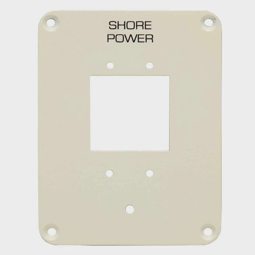 Tiara Boat Blank Panel 3240388 - Shore Power Aluminum 4 1/2 X 3 1/2 in