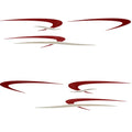 Palm Beach Pontoon Boat Graphic Decal 139381-03 - Burgundy (6PC)
